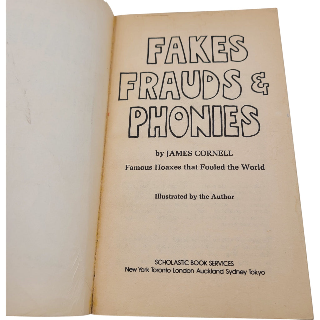 Fakes, Frauds & Phonies by James Cornell – 1973 Vintage Scholastic Illustrated