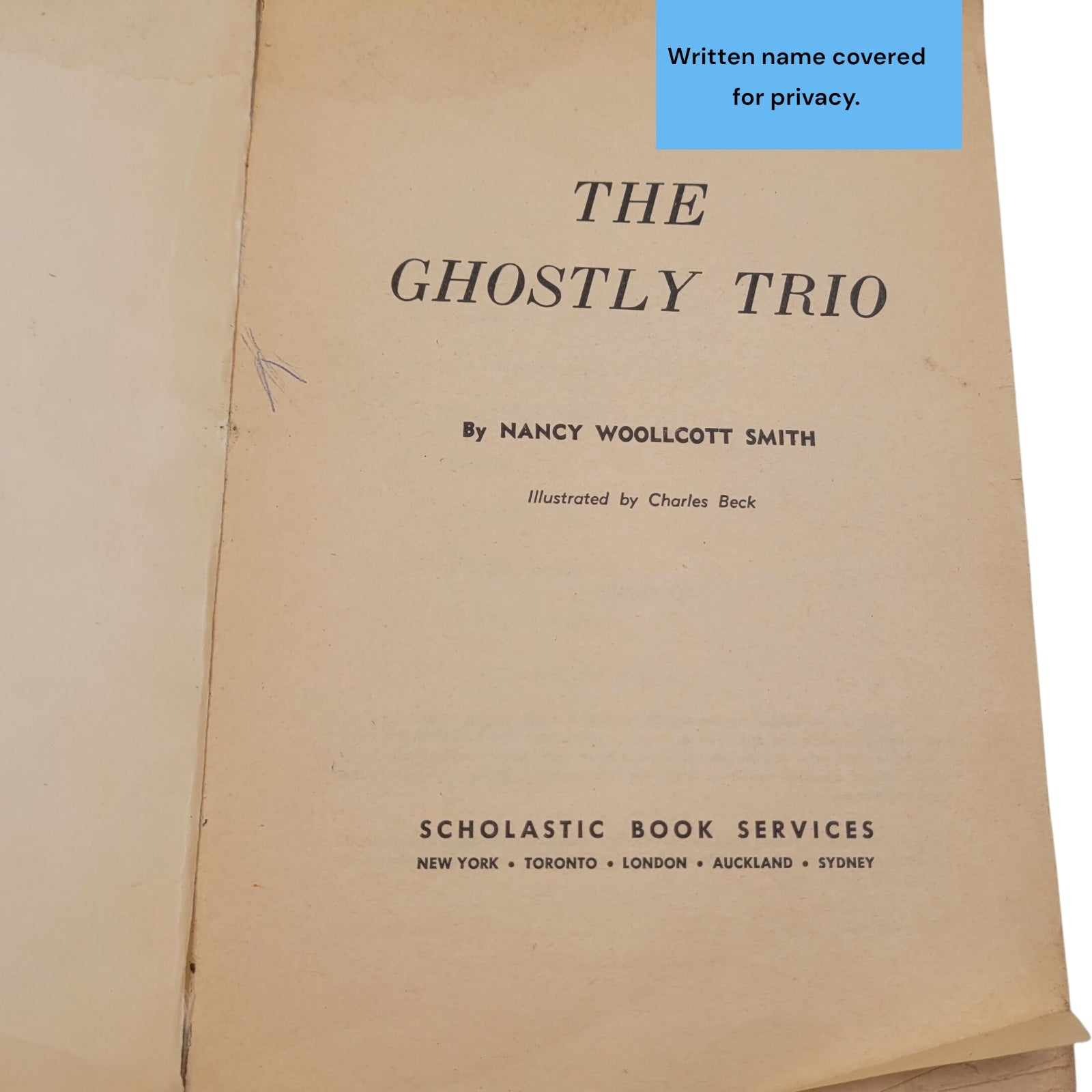 The Ghostly Trio by Nancy Woollcott Smith – 1968 Whitman Vintage Paperback