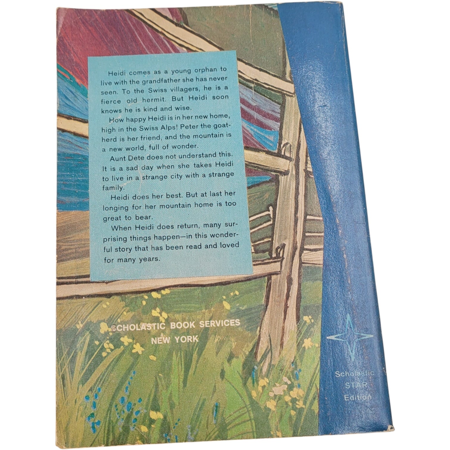 Heidi by Johanna Spyri – 1969 Scholastic Paperback – Illustrated Vintage Classic