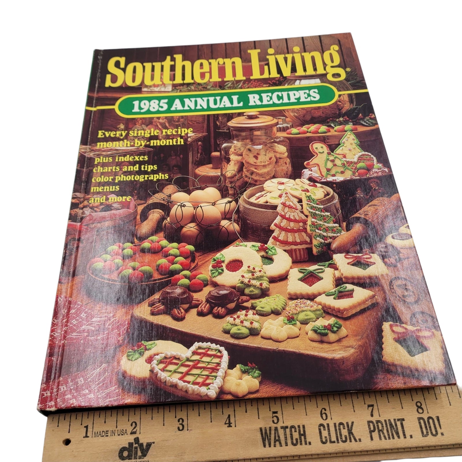Southern Living 1985 Annual Recipes – Vintage Hardcover Cookbook with Holiday Baking & Southern Favorites