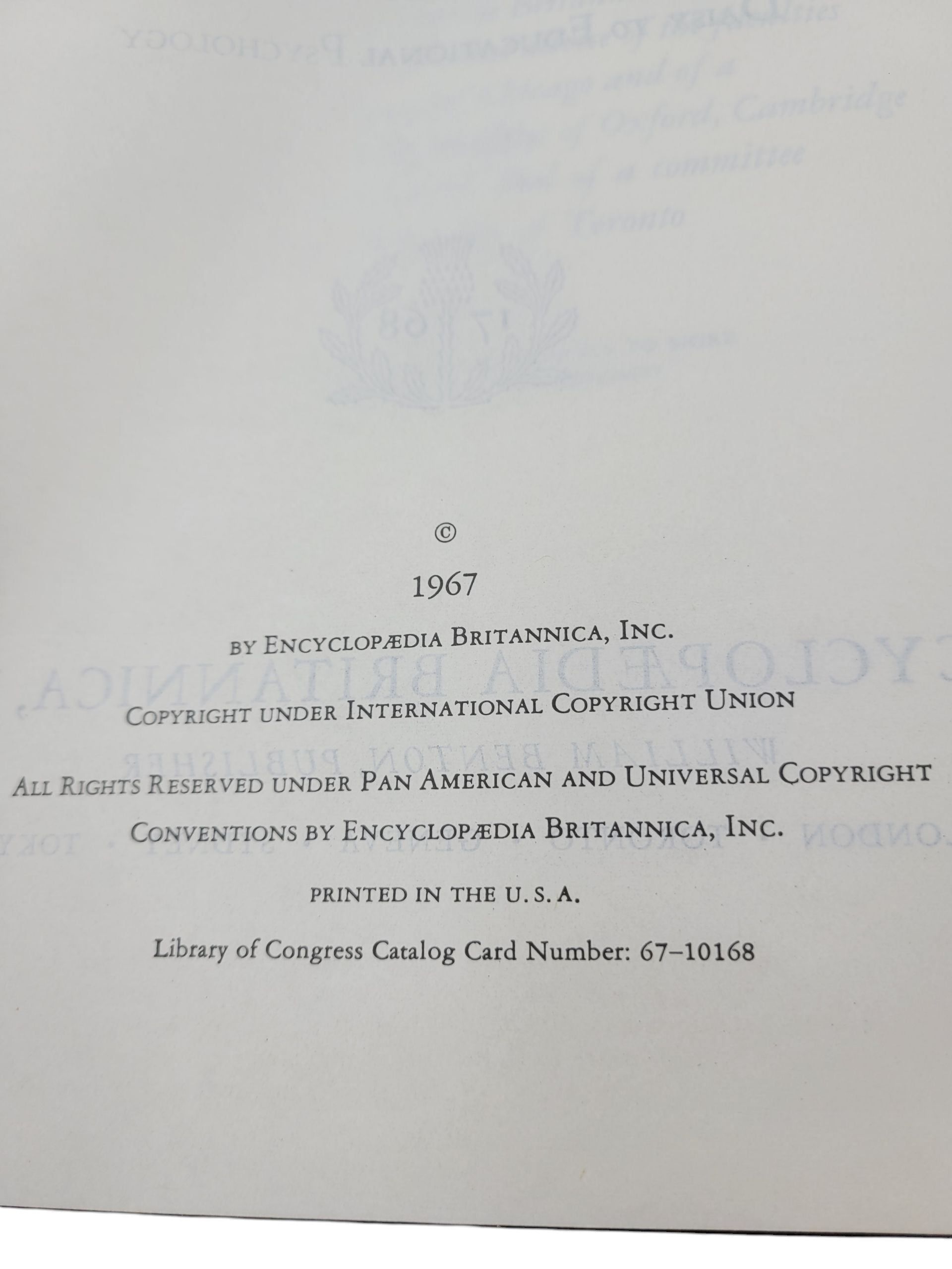 Encyclopaedia (Encyclopedia) Britannica Volume 7 (1967) – Daisy to Educational Psychology) Britannica Volume 7 (1967) – Daisy to Educational Psychology
