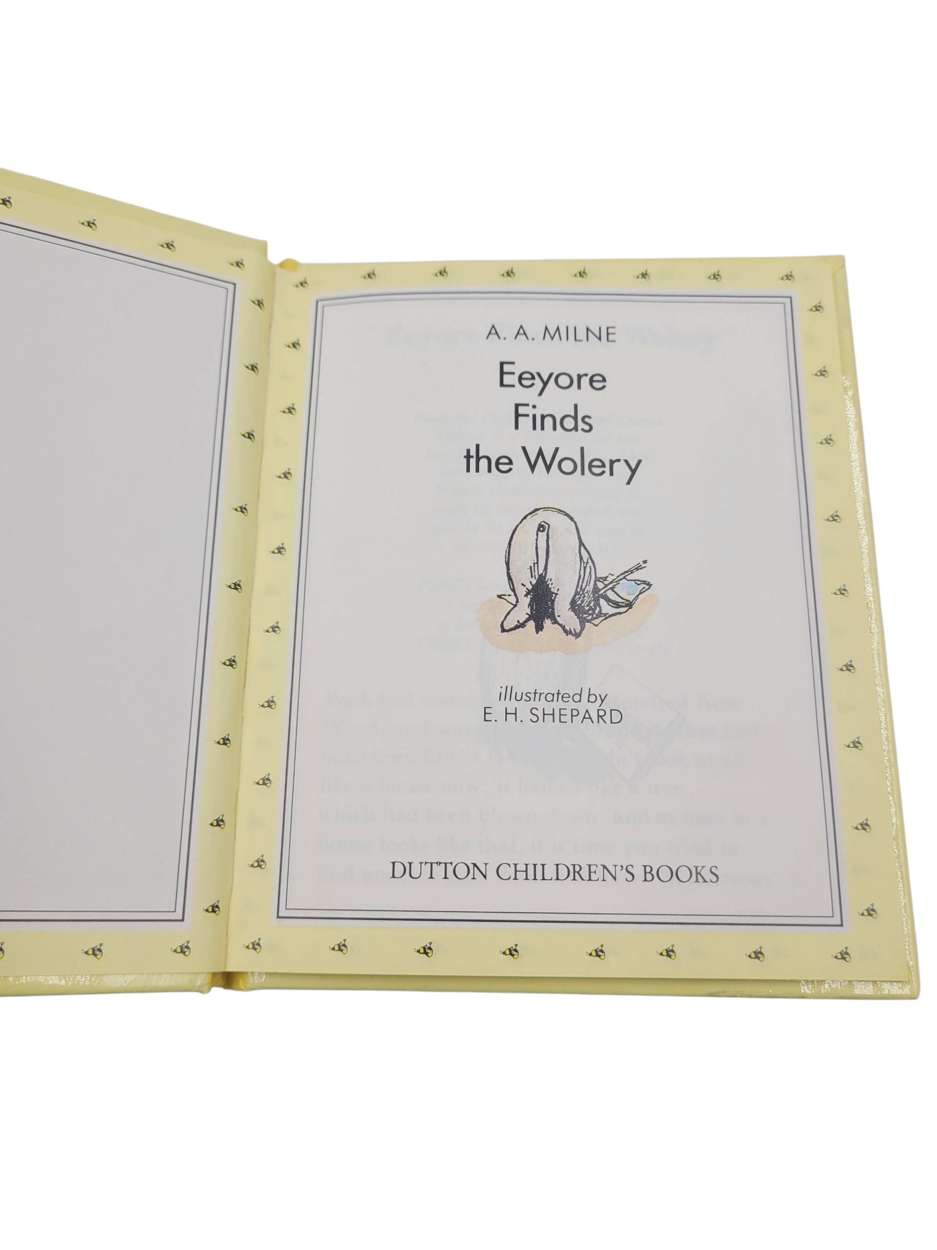 Eeyore Finds the Wolery – Vintage Children’s Book (1992 Hardcover, Pooh Treasury)
