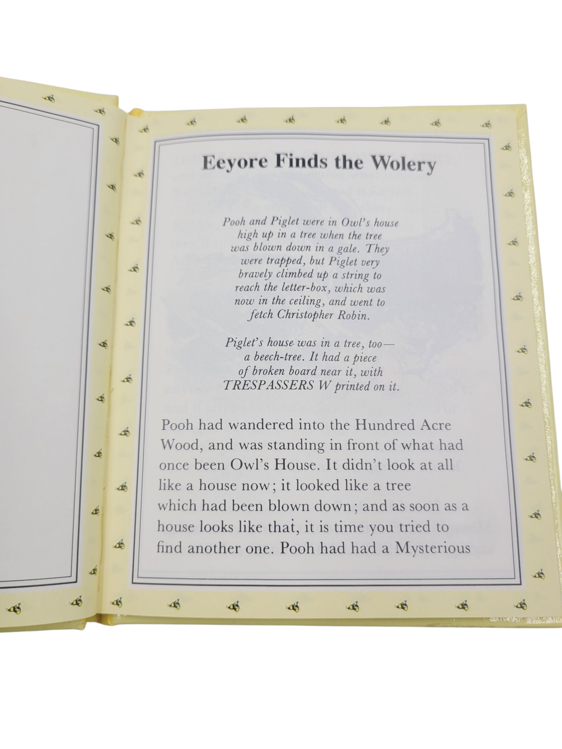 Eeyore Finds the Wolery – Vintage Children’s Book (1992 Hardcover, Pooh Treasury)