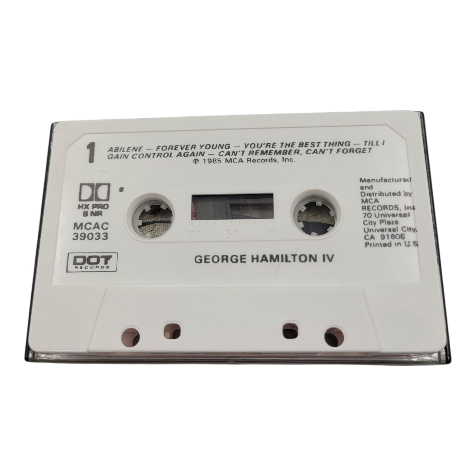 George Hamilton IV – Vintage Country Cassette Tape (MCAC-39033, DOT Records)